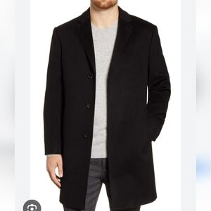 JWN Black Car Coat 48R